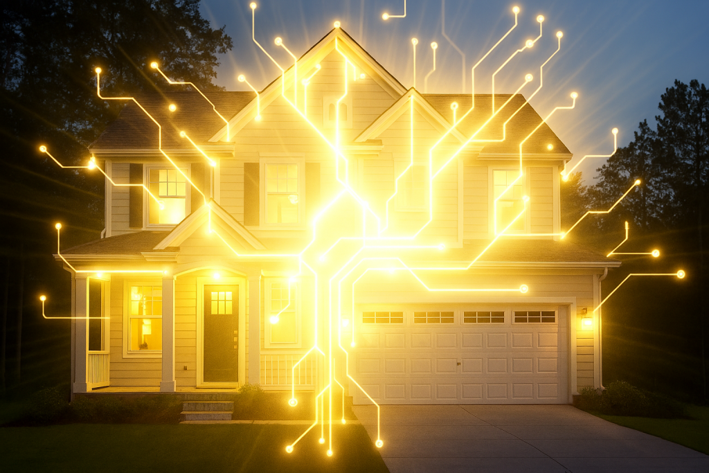 Introduction to Smart Homes A smart home overflowing with digital energy