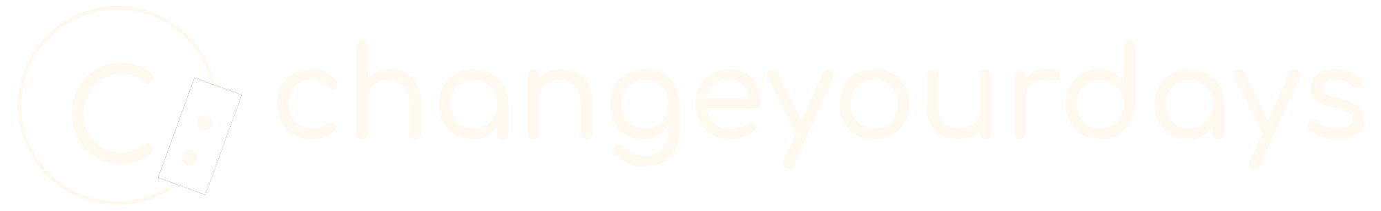 changeyourdays high res logo transparent white